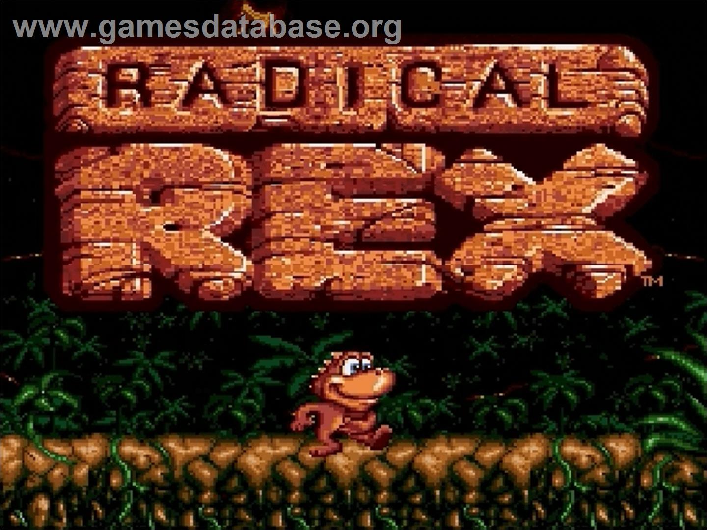 Radical Rex - Sega Genesis - Artwork - Title Screen