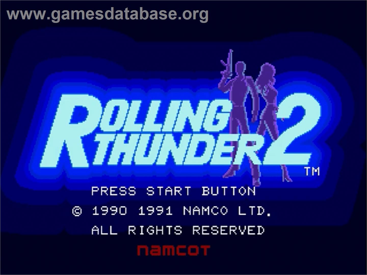 Rolling Thunder 2 - Sega Genesis - Artwork - Title Screen