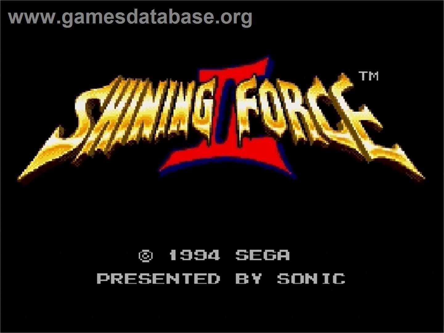 Shining Force 2 - Sega Genesis - Artwork - Title Screen