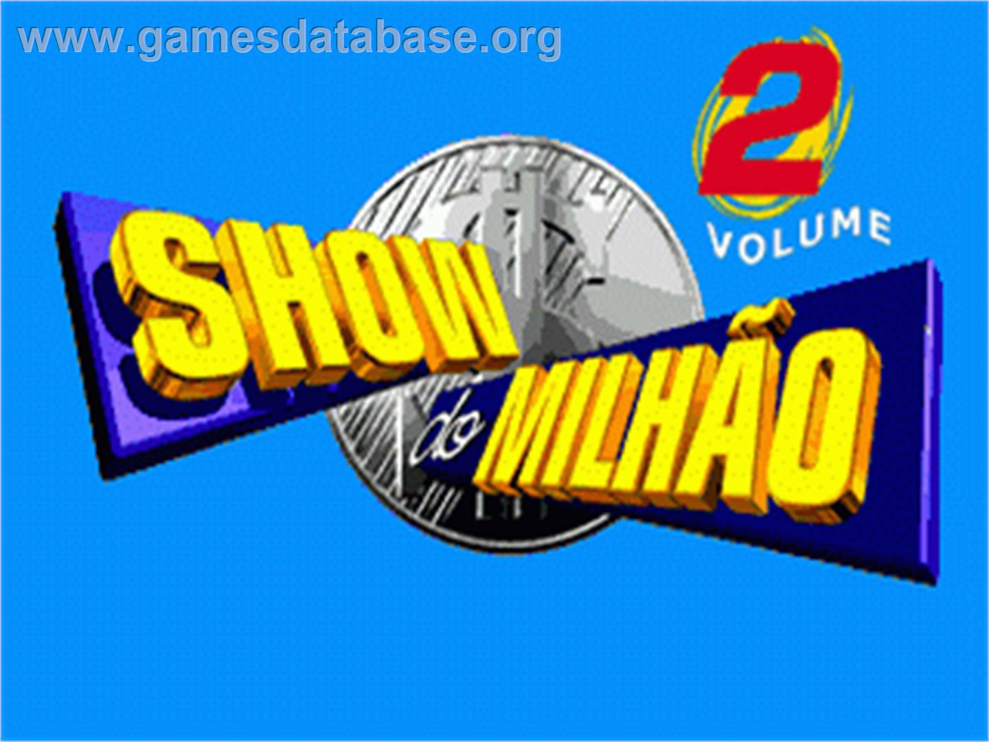 Show do Milhão Volume 2 - Sega Genesis - Artwork - Title Screen