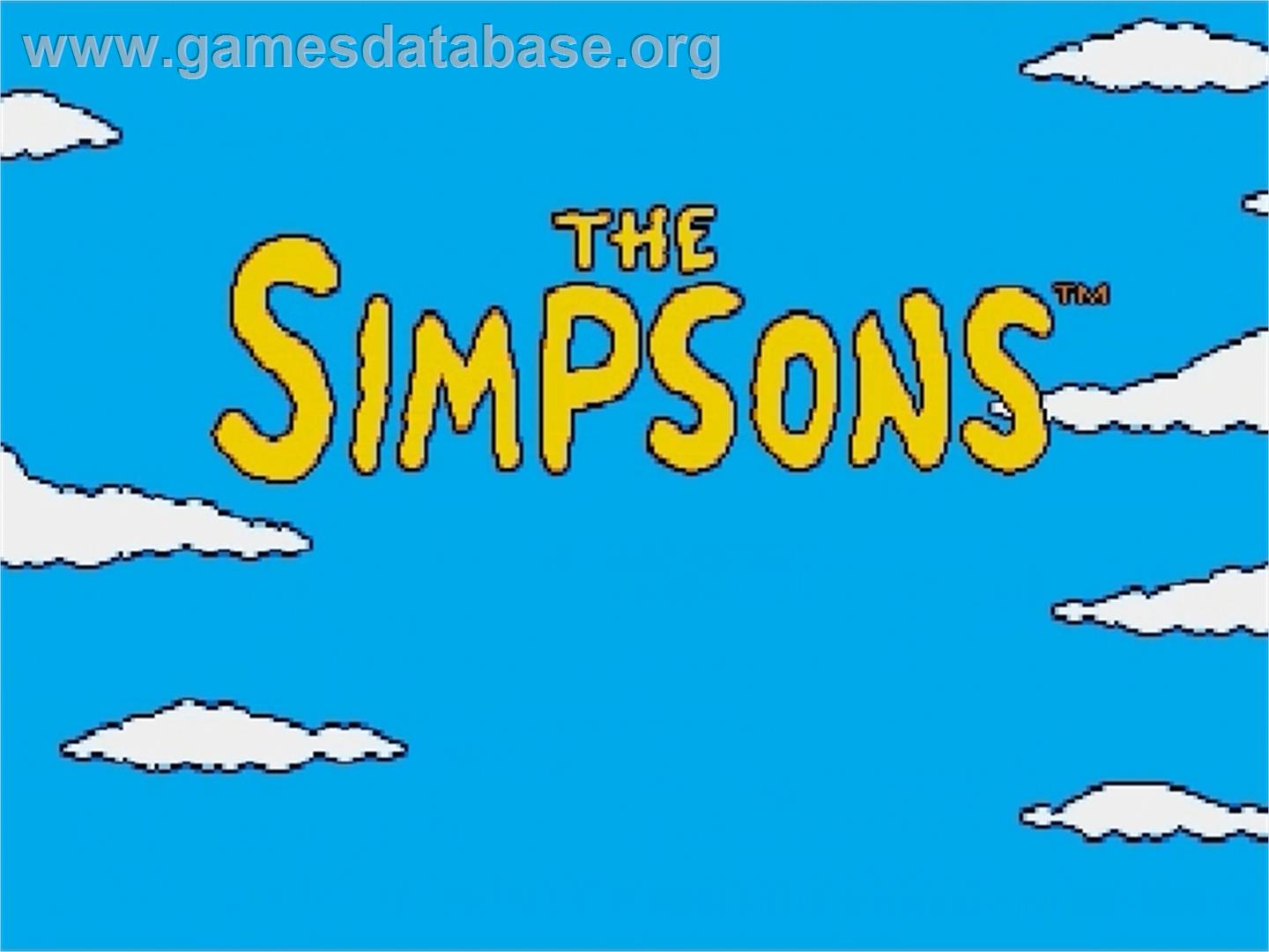 Simpsons, The: Bart vs. the Space Mutants - Sega Genesis - Artwork - Title Screen