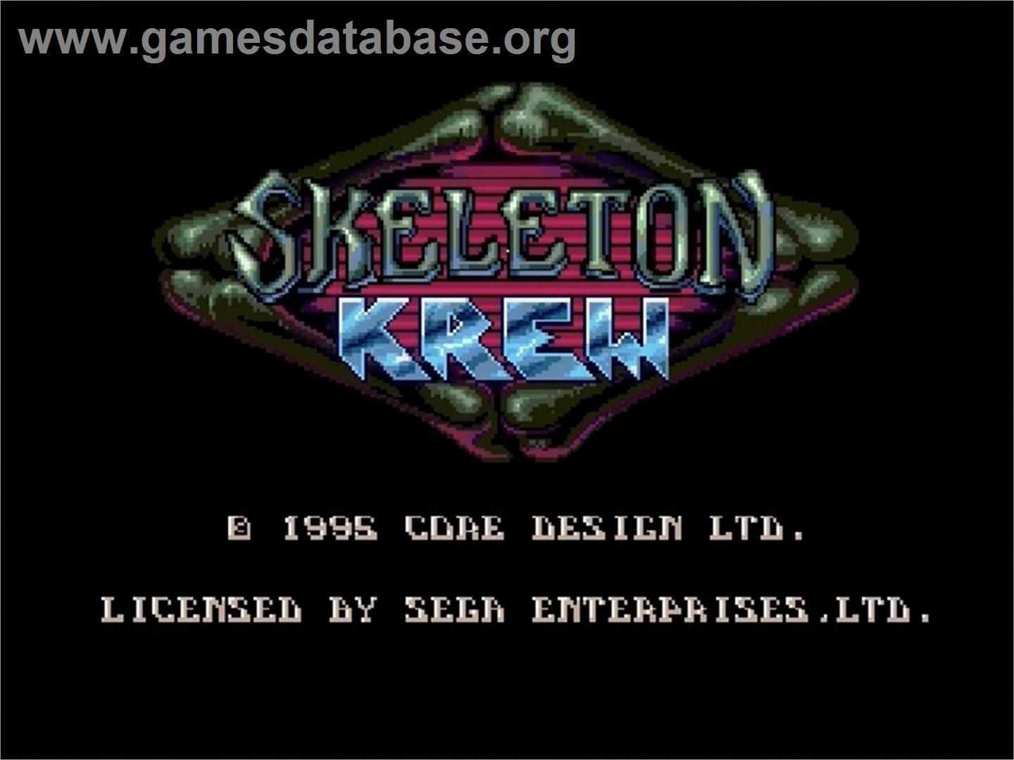 Skeleton Krew - Sega Genesis - Artwork - Title Screen