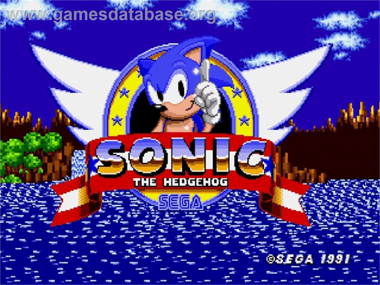 Sonic The Hedgehog - Sega Genesis - Artwork - Title Screen