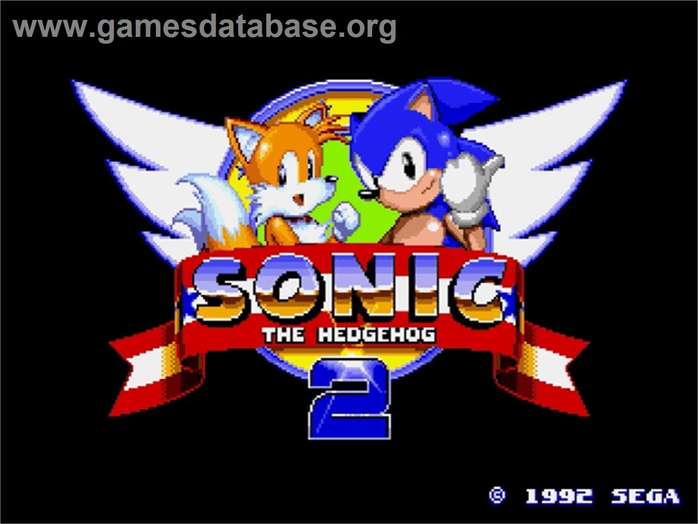 Sonic The Hedgehog 2 - Sega Genesis - Artwork - Title Screen