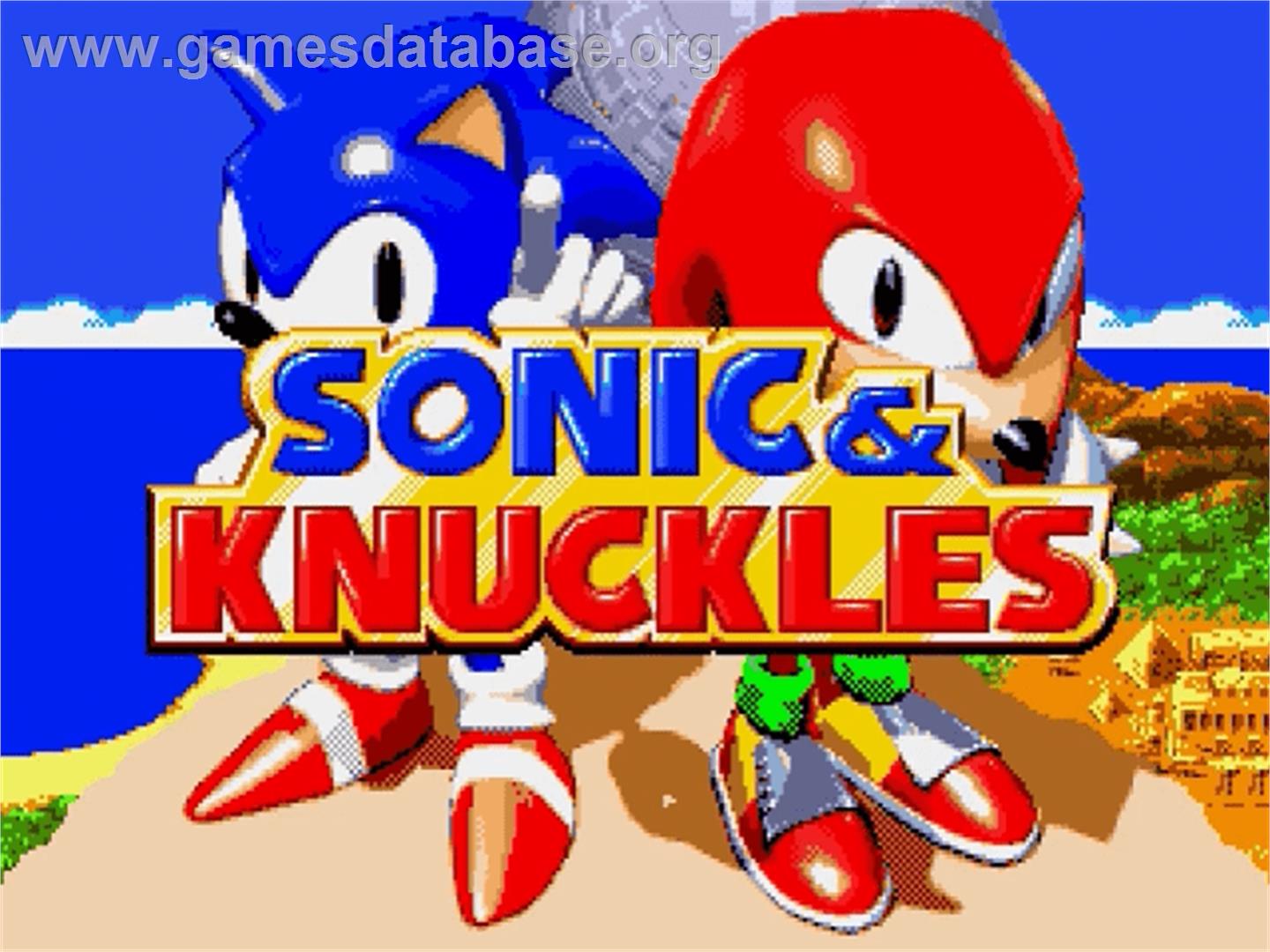 Sonic and Knuckles - Sega Genesis - Artwork - Title Screen