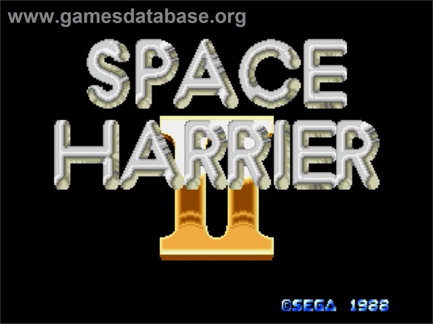 Space Harrier II - Sega Genesis - Artwork - Title Screen