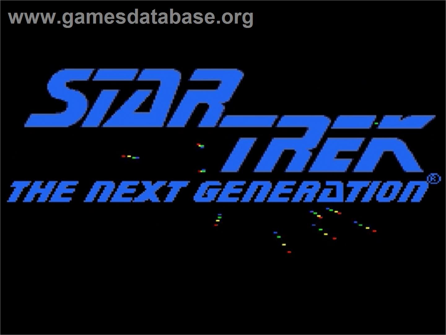 Star Trek The Next Generation - Echoes from the Past - Sega Genesis - Artwork - Title Screen