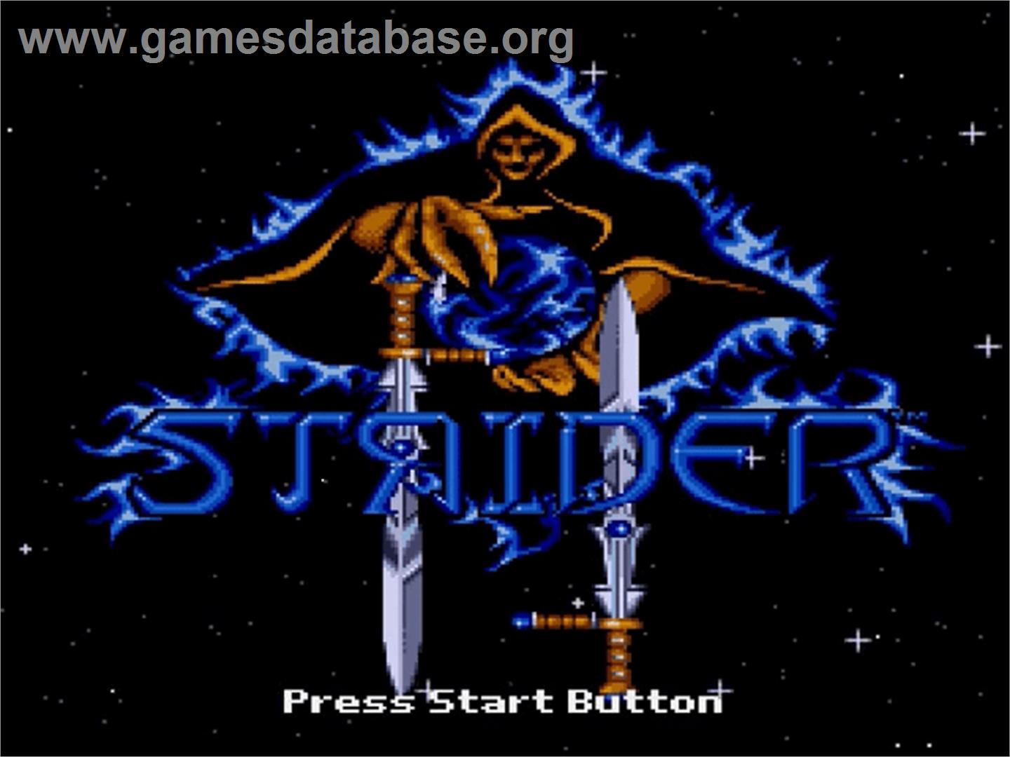 Strider 2 - Sega Genesis - Artwork - Title Screen
