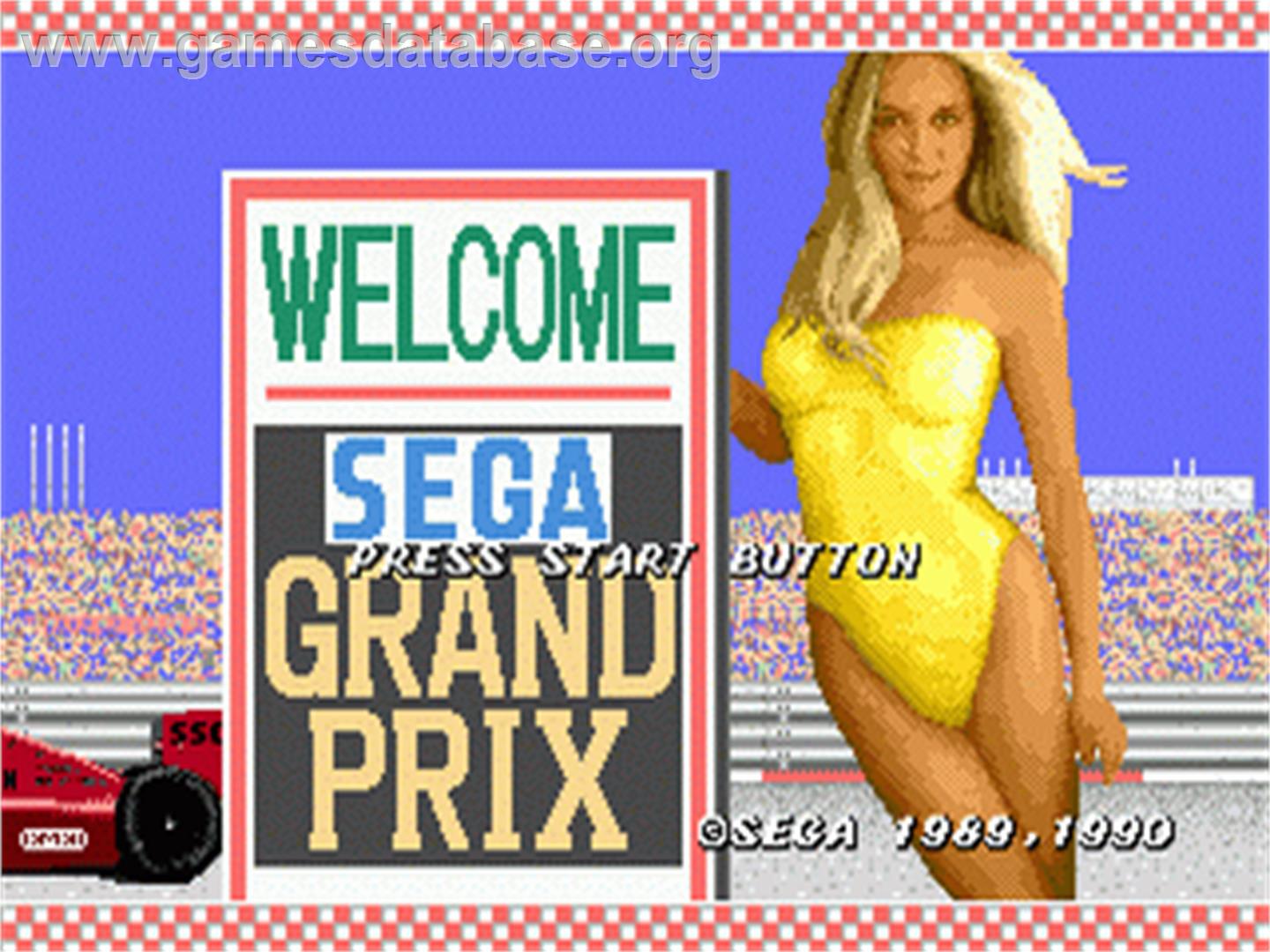 Super Monaco GP - Sega Genesis - Artwork - Title Screen