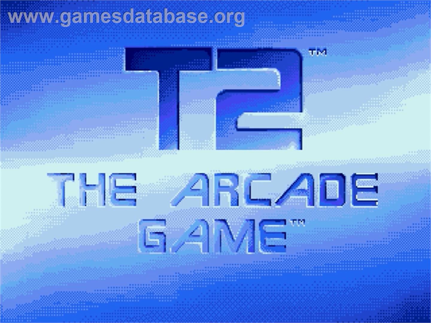 T2 - The Arcade Game - Sega Genesis - Artwork - Title Screen