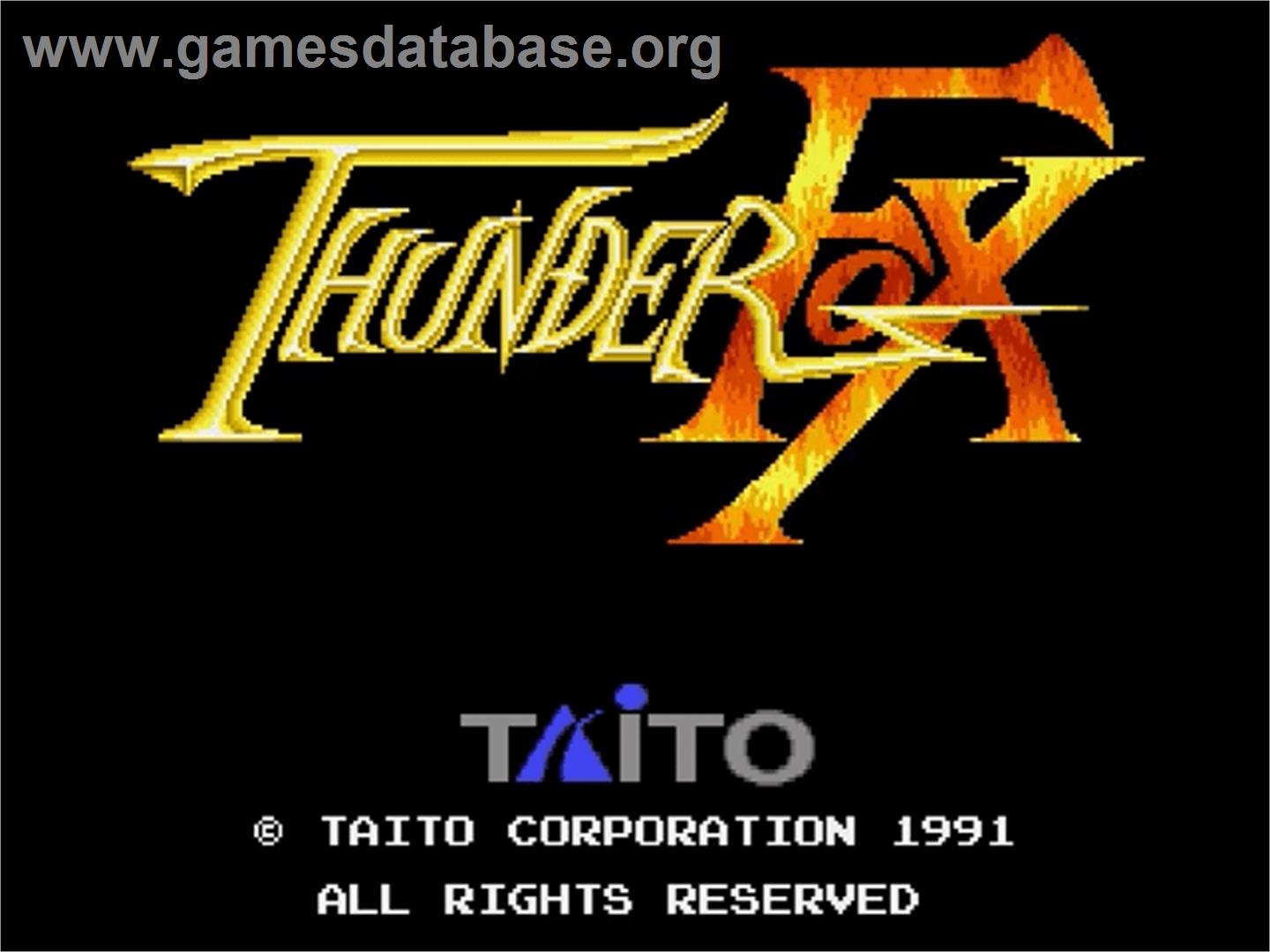 Thunder Fox - Sega Genesis - Artwork - Title Screen