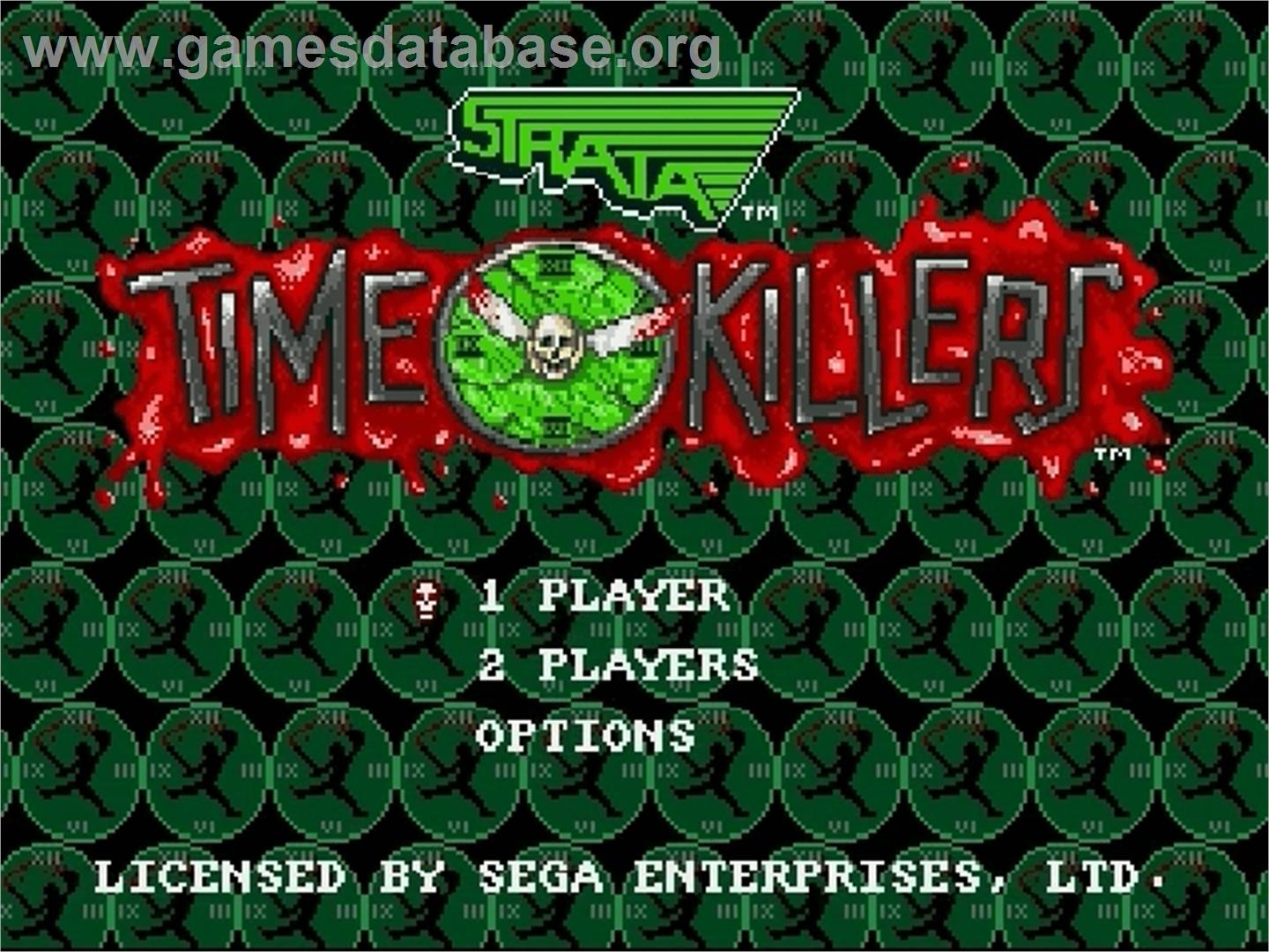Time Killers - Sega Genesis - Artwork - Title Screen