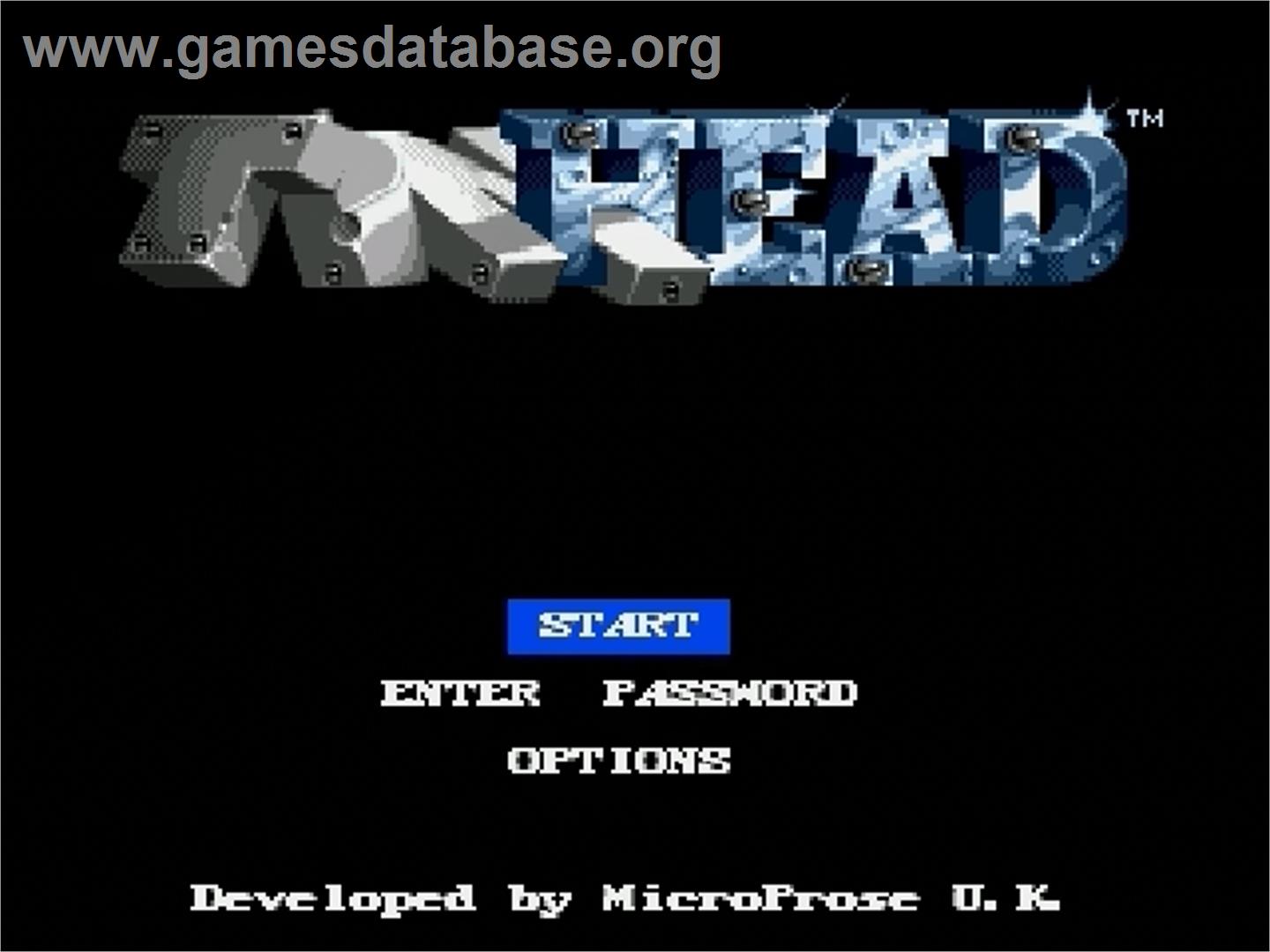 Tin Head - Sega Genesis - Artwork - Title Screen