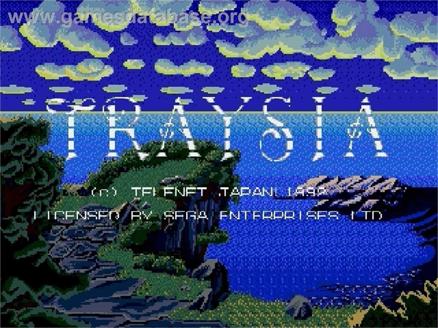 Traysia - Sega Genesis - Artwork - Title Screen
