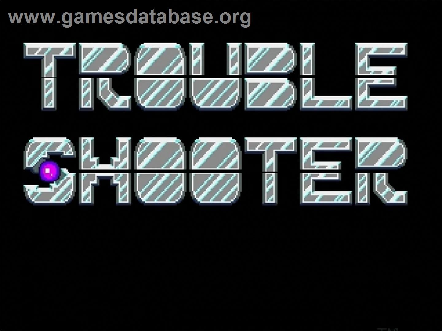 Trouble Shooter - Sega Genesis - Artwork - Title Screen