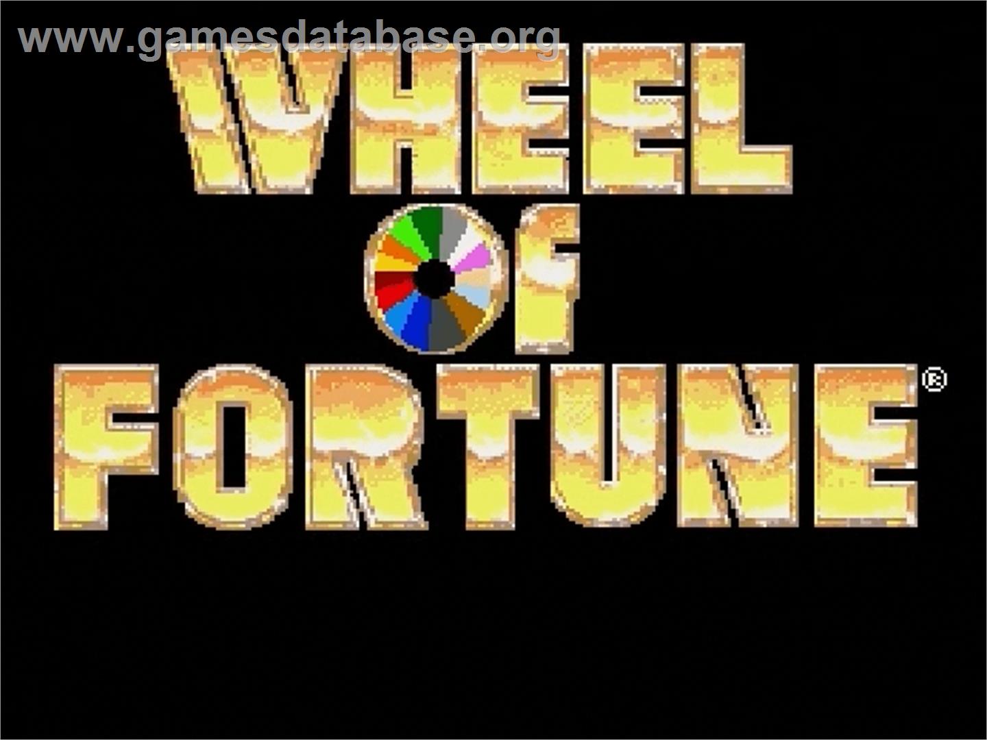 Wheel Of Fortune - Sega Genesis - Artwork - Title Screen