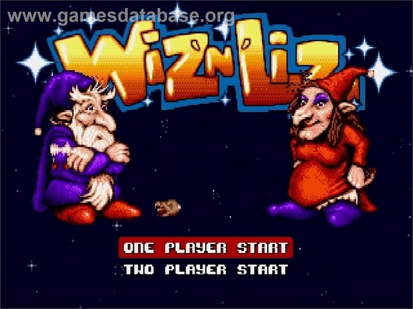Wiz 'n' Liz: The Frantic Wabbit Wescue - Sega Genesis - Artwork - Title Screen