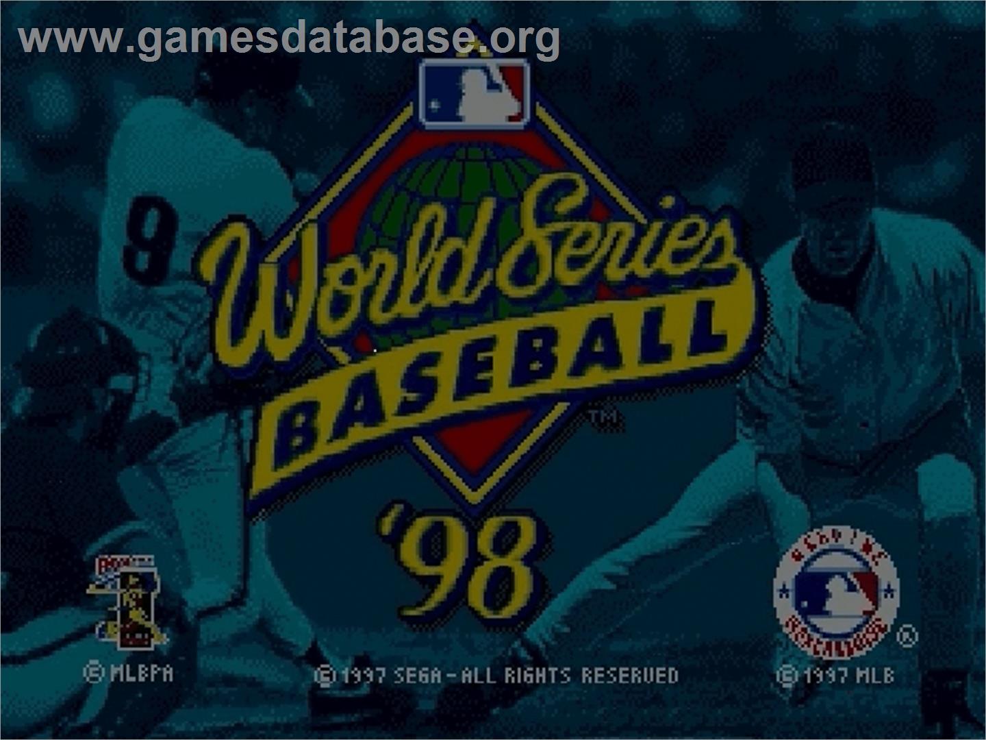 World Series Baseball '98 - Sega Genesis - Artwork - Title Screen
