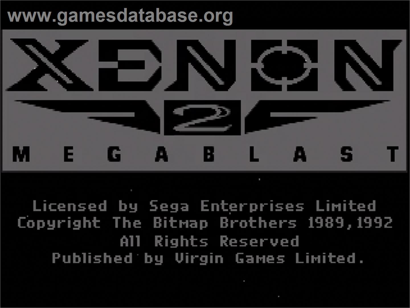Xenon 2: Megablast - Sega Genesis - Artwork - Title Screen