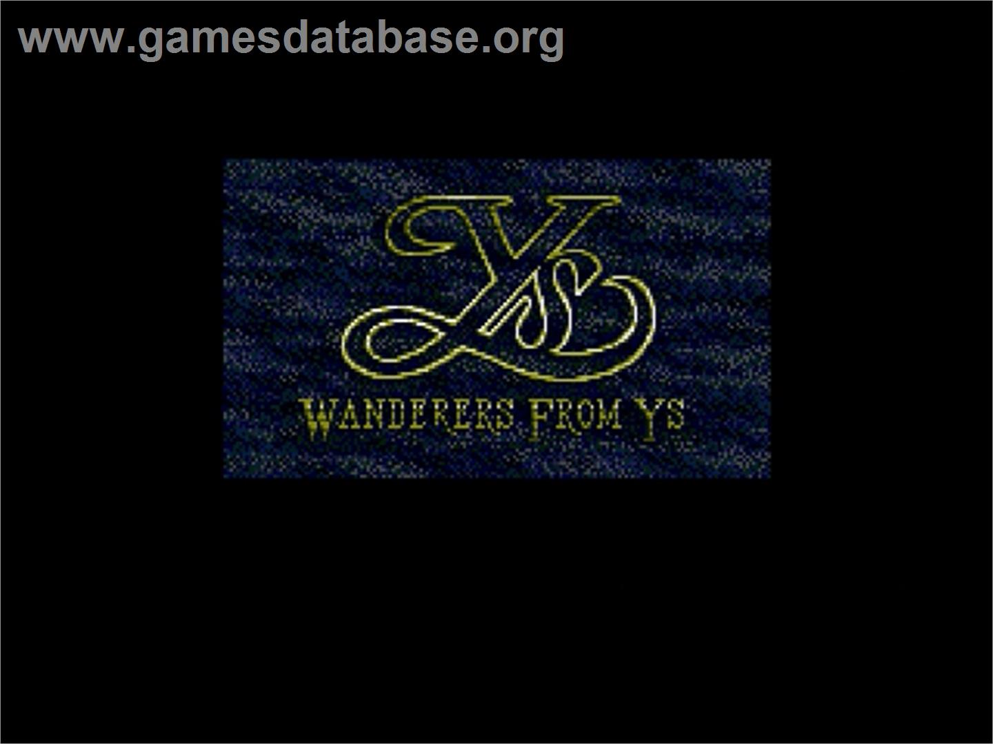Ys III: Wanderers from Ys - Sega Genesis - Artwork - Title Screen