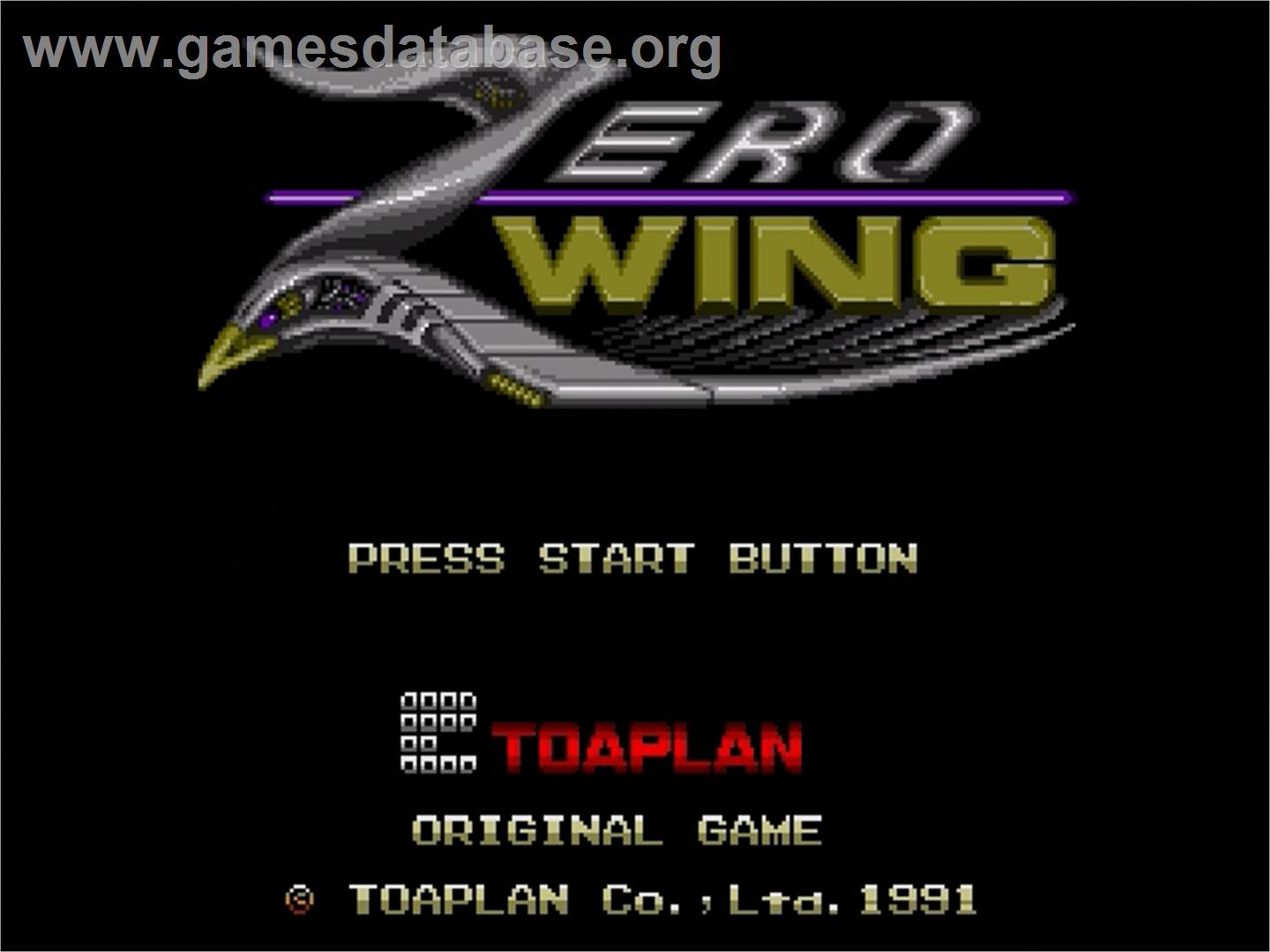 Zero Wing - Sega Genesis - Artwork - Title Screen