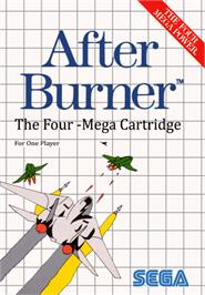 Box cover for After Burner on the Sega Master System.