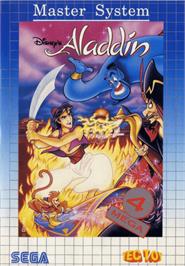 Box cover for Aladdin on the Sega Master System.