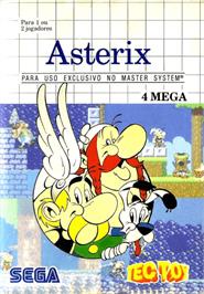 Box cover for Asterix on the Sega Master System.