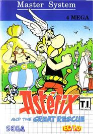 Box cover for Astérix and the Great Rescue on the Sega Master System.