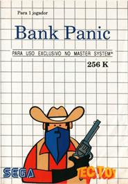 Box cover for Bank Panic on the Sega Master System.