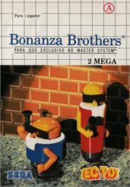 Box cover for Bonanza Bros. on the Sega Master System.
