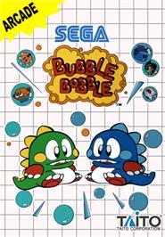 Box cover for Bubble Bobble on the Sega Master System.