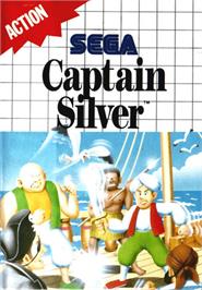Box cover for Captain Silver on the Sega Master System.