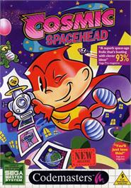 Box cover for Cosmic Spacehead on the Sega Master System.