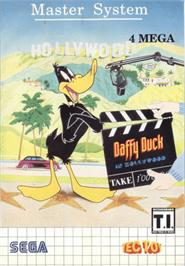 Box cover for Daffy Duck in Hollywood on the Sega Master System.
