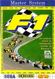 Box cover for F1 on the Sega Master System.
