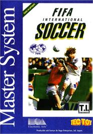 Box cover for FIFA International Soccer on the Sega Master System.