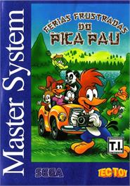 Box cover for Férias Frustradas do Pica-Pau on the Sega Master System.