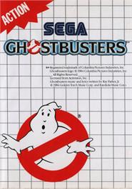 Box cover for Ghostbusters on the Sega Master System.