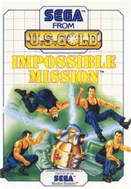 Box cover for Impossible Mission on the Sega Master System.