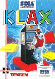 Box cover for Klax on the Sega Master System.