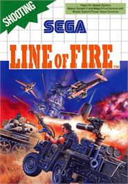 Box cover for Line of Fire / Bakudan Yarou on the Sega Master System.