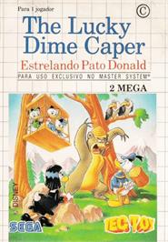 Box cover for Lucky Dime Caper starring Donald Duck on the Sega Master System.