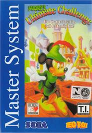 Box cover for Mickey's Ultimate Challenge on the Sega Master System.