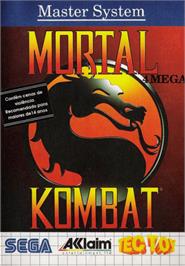 Box cover for Mortal Kombat on the Sega Master System.