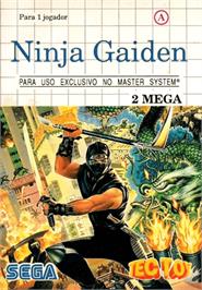 Box cover for Ninja Gaiden on the Sega Master System.
