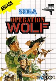 Box cover for Operation Wolf on the Sega Master System.