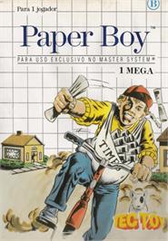Box cover for Paperboy on the Sega Master System.