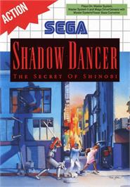 Box cover for Shadow Dancer on the Sega Master System.