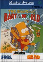 Box cover for Simpsons: Bart vs. the World on the Sega Master System.